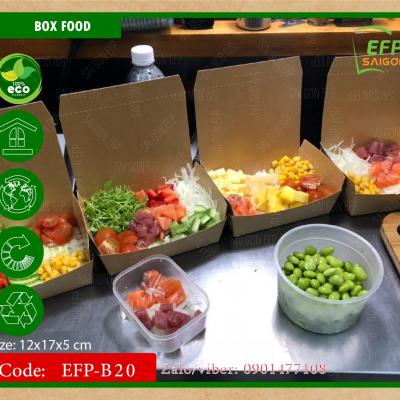 Hộp đựng cơm bằng giấy kraft